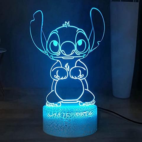 Lámpara de mesa LED 3D de Anime con 16 colores Cover