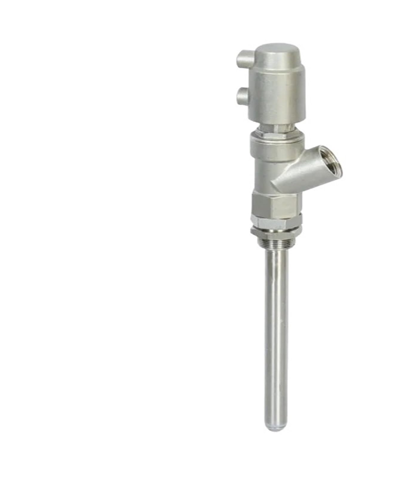 HDPHCRIUN Filling Machine with Stainless Steel DN15-27 Extension Rod Anti-drip Pneumatic Discharge Nozzle Valve(DN15 10MM L127MM)