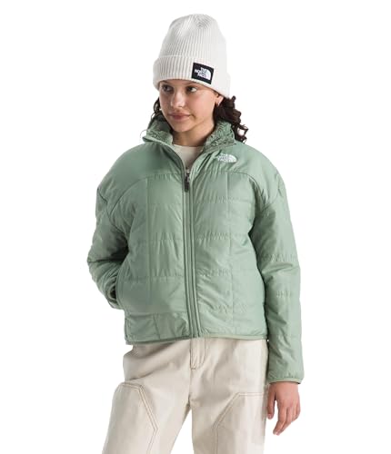 Image of THE NORTH FACE Girls Reversible Shasta Full Zip Jacket | Puffer Coat With Synthetic Insulation, Fleece Lined, Water Repellent