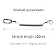 LJFEA Outdoors 3 Pack Spiralkabel,Spiral Schlüsselanhänger, Sicherungsband, Schlüsselband, Sicherungsseil mit Karabiner: Haushalt, Boot, Angeln, Outdoor
