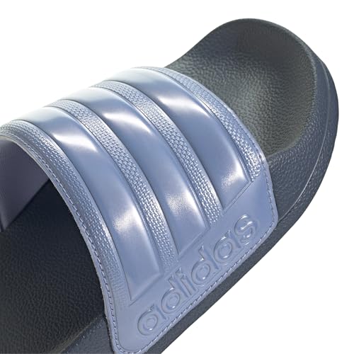 adidas Unisex Adilette Shower Slide Sandal, Preloved Ink/Blue Spark Met./Blue Spark Met, 7 US Men4