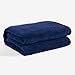 SALBAKOS 40"x80" Turkish Cotton Bath Sheet, Luxury, Eco-friendly Large Oversized (40x80, Navy)