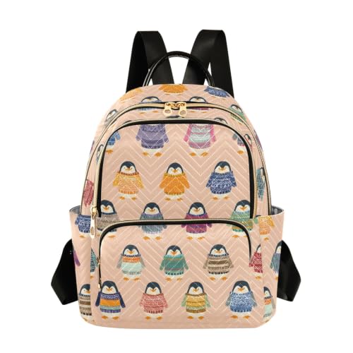Sac à dos pingouin pour femme et fille, taille S pour école et voyage décontracté