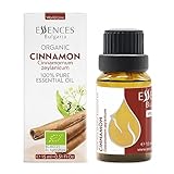 essences bulgaria olio essenziale di foglie di cannella di ceylon biologico 15ml | cinnamomum zeylanicum | 100% puro e naturale | non diluito | grado terapeutico | aromaterapia | cosmetici