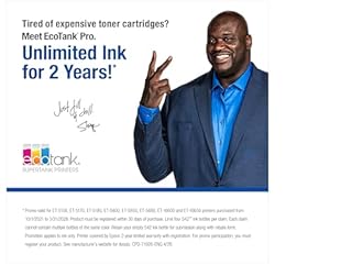 Epson EcoTank Pro ET-5880 Wireless Color All-in-One Supertank Printer with Scanner, Copier, Fax, Ethernet and PCL/Postscript , White