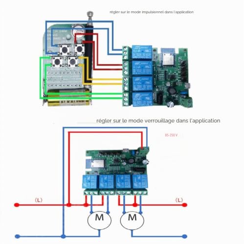 MHCOZY 4 canaux USB 5V AC 85-250V Smart WiFi Module de commutation de relais à contact sec sans fil, télécommande Tuya Smart Life app, fonctionne avec Alexa Google Home – vue 6