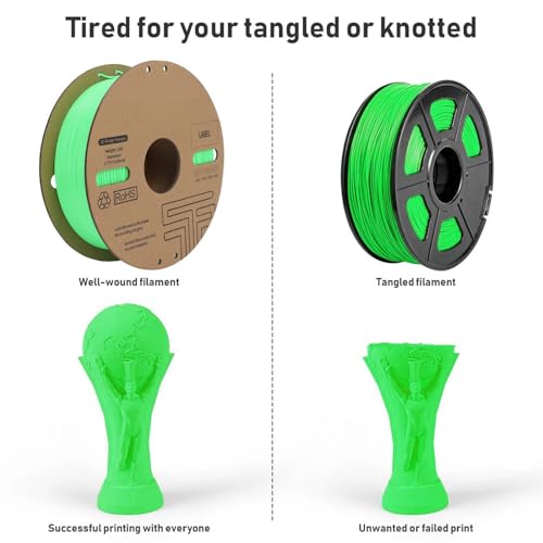Filament PLA vert haute fluidité 1.75 mm pour impression 3D de précision - 8