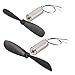 Pair DC 3.7V 40000RPM 100mA 7 x 16mm Motors w Helicopter Propellers