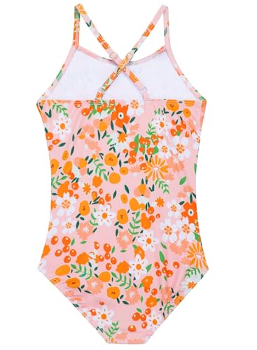 Image of Girls One Piece Swimsuits Cute Ruffles Swimming Bathing Suit with Adjustable Straps Beach Pool Kids Swimwear 3T-12