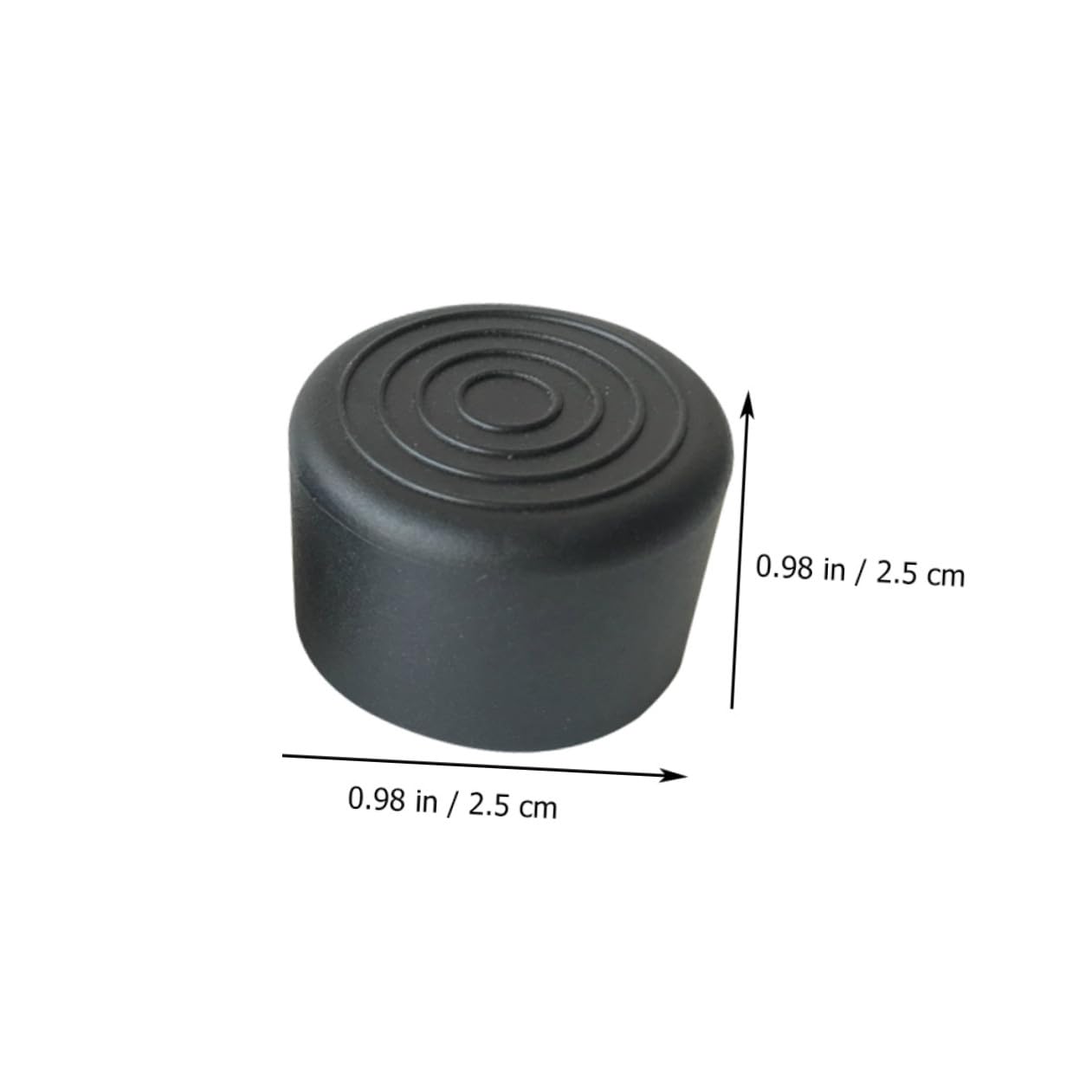 Runde Stuhlkappen 25mm aus Gummi, 100 Stück für Tisch und Stuhlbeine