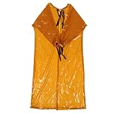 Con diseño de apariencia simple, esta bata elástica de manga larga es fácil de poner y despegar. Smock elástico delantal delantal