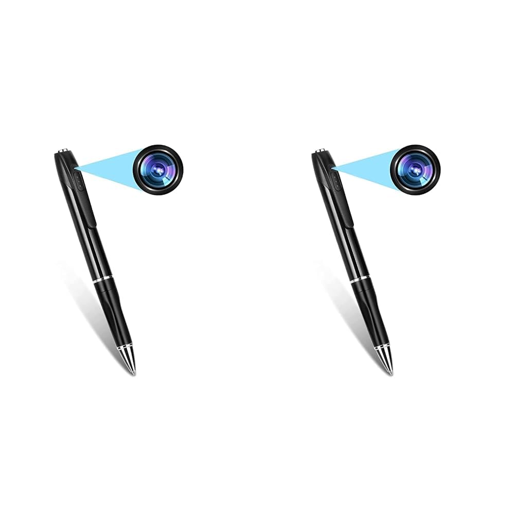 TECHNOVIEW Spy 1080P Full Hd Pen Camera Hidden 100 Min Pen Battery Life Pocket Security Body Camera with Video Audio Recording Secret Pen Recorder with Free OTG Cable(Pack of 2)-Wired