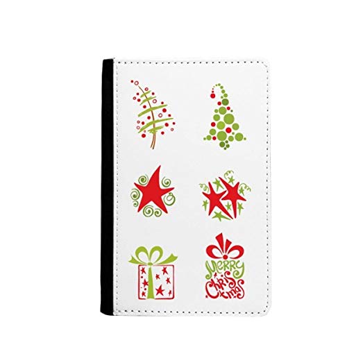 Étui portefeuille rouge motif sapin de Noël aux finitions soignées