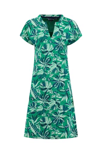 Image of Weird Fish Suffolks Printed Jersey Dress Cactus Green Size 10