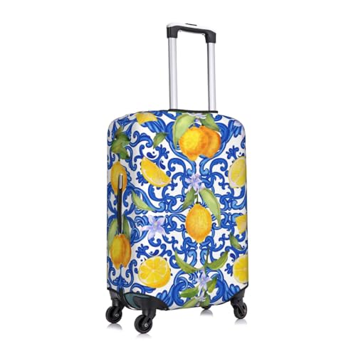Elastic Travel Luggage Cover Printed Lemons Double-Sided Suitcase Protector Bag,Dust-Proof Cratch-Resistant Durable Baggage Covers For Kid Adult,Small3