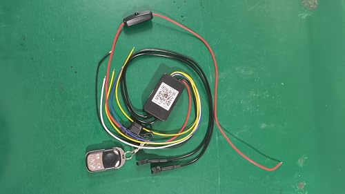 Image of Replacement High Power Controller with Brake Turn Signal Smart Energy-Saving Functions APP /RF Remote, 4Pin Control Box with Switch Fuse for Double Row Motorcycle RGB LED Underglow Lights