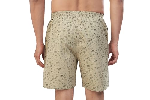 Image of Nermosa Men's 100% Cotton Boxer Shorts - Soft, Breathable, All-Day Comfort (Pack of 3)