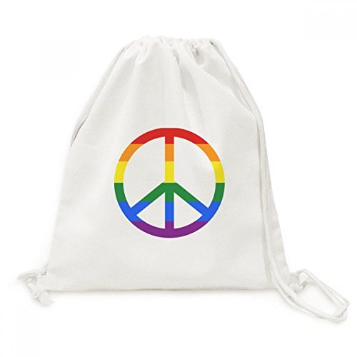 Sac cordon en toile Arc-en-Gay pour voyage et quotidien