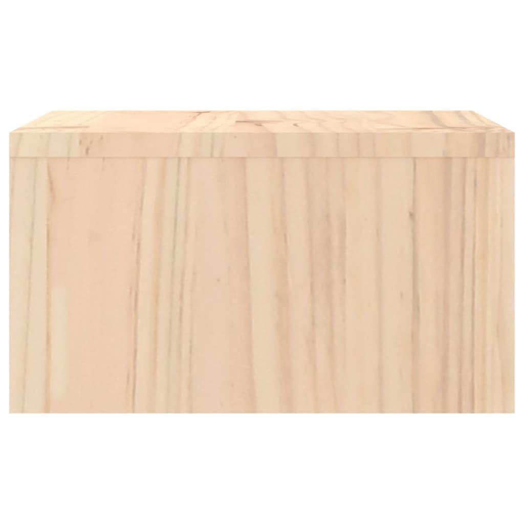Mangloder - Supporto per monitor in legno di pino massiccio, 50 x 27 x 15 cm, per lavoro ergonomico in casa e ufficio, con spazio di archiviazione e gestione dei cavi, adatto come scrivania per