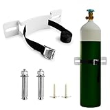 Contenu : 1 support de cylindre en acier, 2 vis d'expansion et 1 sangle en nylon de 152 cm.