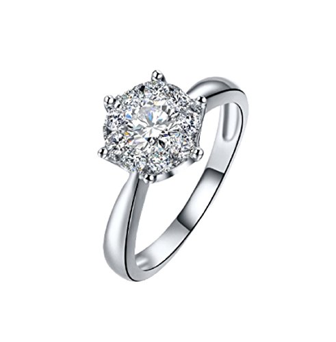GOWE 18-karatowy złoty diament pierścionek kobiety dziewczyna miłośnik para prezent naturalny duży diament klasyczny sześć pazur 1 kt 2 ct karat oryginalny ślub oświadczyny