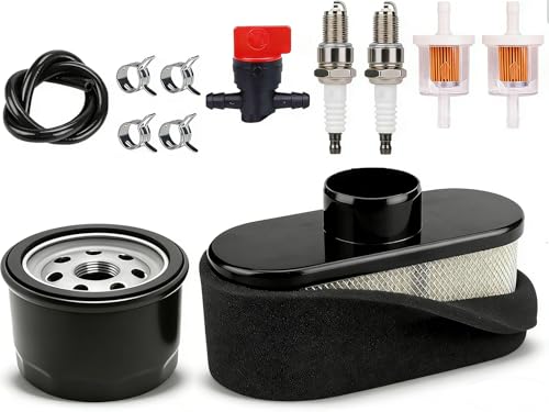 YIBOCO Air Filter Tune Up Kit for Husqvarna Z254F Parts, Oil Filter Air Filter for Husqvarna Zero Turn Lawn Mower.Gravely Oil Filter for Kawasaki Oil Filter RF651V FR730V FS481V FS541V FS600V FS730V