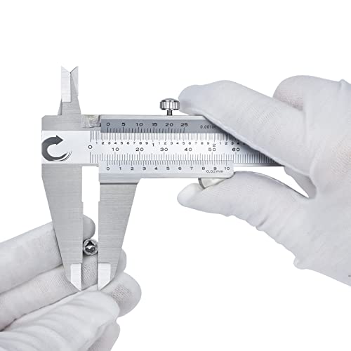Image of Clockwise Tools Vernier Caliper, DVLR-0805D 0-8 Inch /200 mm, Inch /Metric Conversion, Stainless Steel