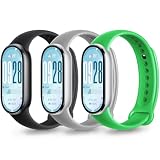 BABEJIA Cinturini Compatibile con Xiaomi Smart Band 10/9/8, 3 Pezzi