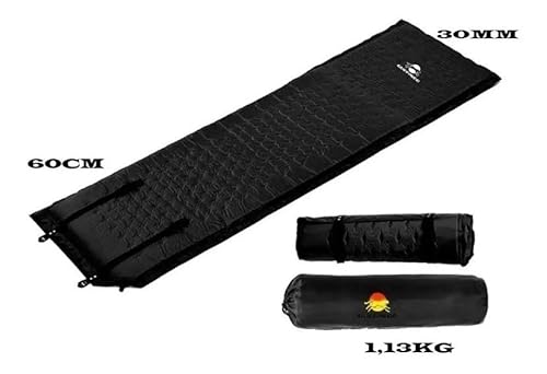 Guepardo, Colchonete Autoinflável Solteiro Smart Compacto, Poliéster 190T PVC, 183 x 60 x 3cm, Campi