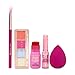Revolution All About The Jelly Makeup Set, 5-Piece Beauty Gift Set for Eye, Face & Cheek, Includes Blending Sponge & Brush, Vegan & Cruelty-Free