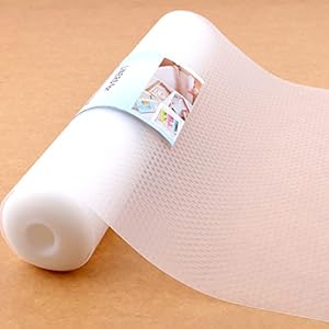 Gmsweet Translucent Non-Slip Shelf Liner Roll