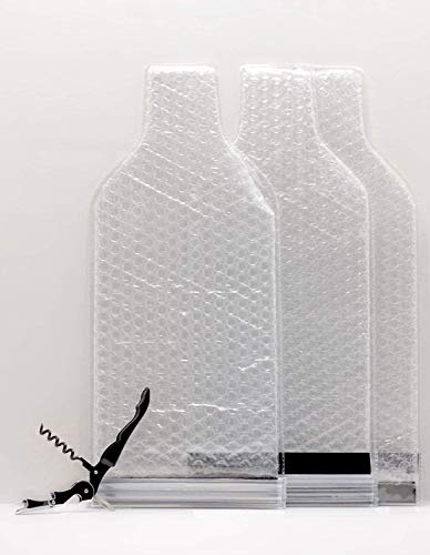 Wine Bottle Protector 6 Packs Bubble Bags Sleeve Travel Cushion Bag For Packing
