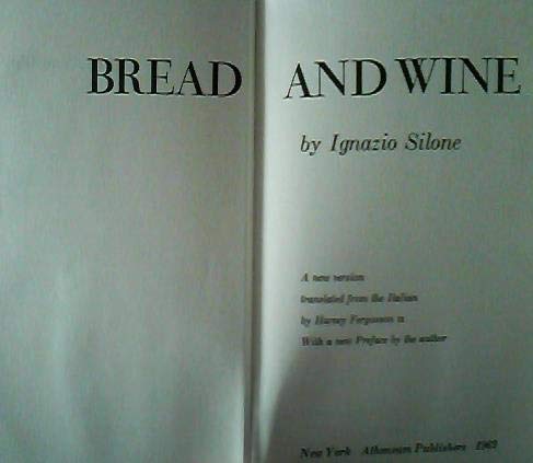 Bread and Wine - A New Version B000QBU378 Book Cover