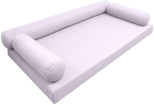 Style6 Twin Outdoor Daybed Mattress Bolster Knife Edge Insert and Cover Complete Set - AD107