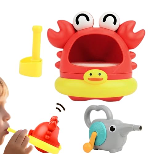 バブルバスメーカー,ゾウのブロアー付き サメ バブルマシン おもちゃ | 幼稚園児や男の子女の子のための水遊び プレイルーム 浴室 夏の保育園 パーティー 誕生日