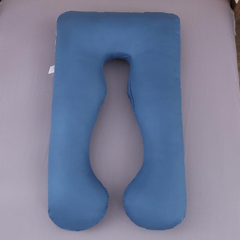 Pregnancy Pillows, U-Shaped Comfortable Soft 57in Removable Full Body Maternity Pillow for Pregnant Women 100% Cotton Pillows for Sleeping (Dark Grey)