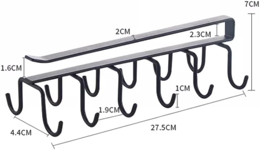 Inverted Water Cup Hanging Rack Without Punching Household Kitchen Storage Drainage