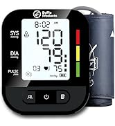 ByFloProducts Blood Pressure Monitor for Home Use – Digital Heart Rate Monitor with Backlit LCD S...