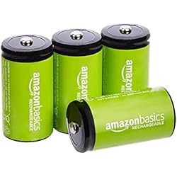 Cargador De Pilas Tipo C Steren Amazon Basics - Pilas C recargables de 1.2 V, 5000 mAh Ni-MH (paquete de 4)