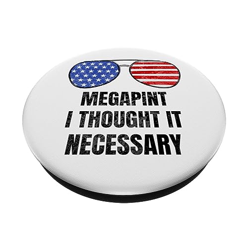Megapint Distressed Red Wine Drinker American Flag PopSockets Swappable PopGrip, Black - Image 2