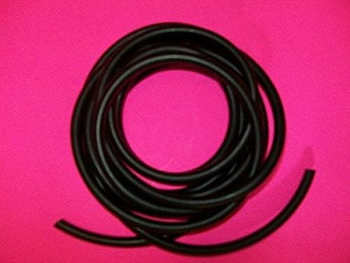 Tim Shop 1/8 x 1/32'' Natural Latex Rubber Tubing 2' Black 1/8 ID x 1/32 Wall x 3/16 OD Easy Tap Drain Latex