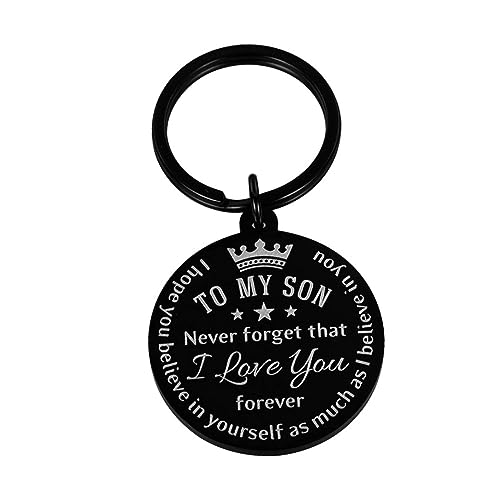 minkissy 1 Pieza llavero de xmas navidas percheros percha colgadores cumpleaños para mujeres titular de llavero llavero Arte y Artesanía llaveros Acero inoxidable Black