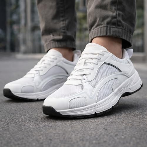 Image of Cruiser Men's Sneakers | Cushioned Insole Comfortable Shoes | Trendy & Stylish Modern Sneakers | Durable TPR Sole Casual Walking Footwear (2673)