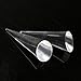 HEYING 10PCS of Ring Holders Clear Acrylic Ring Display,Plexiglass Solid Cone Shape Ring Rack Jewelry Showcase Display Stand (Clear)