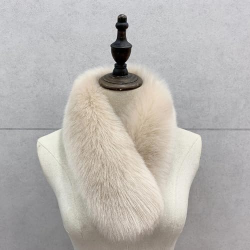 ECYC Ltd Women's Faux Fur Collar Shawl Wrap Neck Warmer Shawl Winter Warm Fluffy Furry Scarf Cold Weather Scarves2