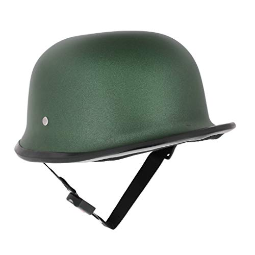 Image of Sage Square German Multipurpose Half Helmet (Green Matte) (Non-Motorized)