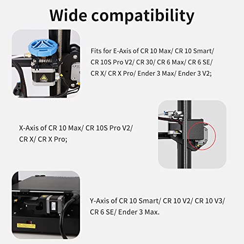Creality Official 42-40 Stepper Motor, 3D Printer X/Y-Axis Extruder Stepping Motor 2 Phase 1A 1.8 Degree 0.4 N.m, Compatible With Cr-10 Series And Ender-3 Series X/Y/E-Axis （D-Shape） #TOP1