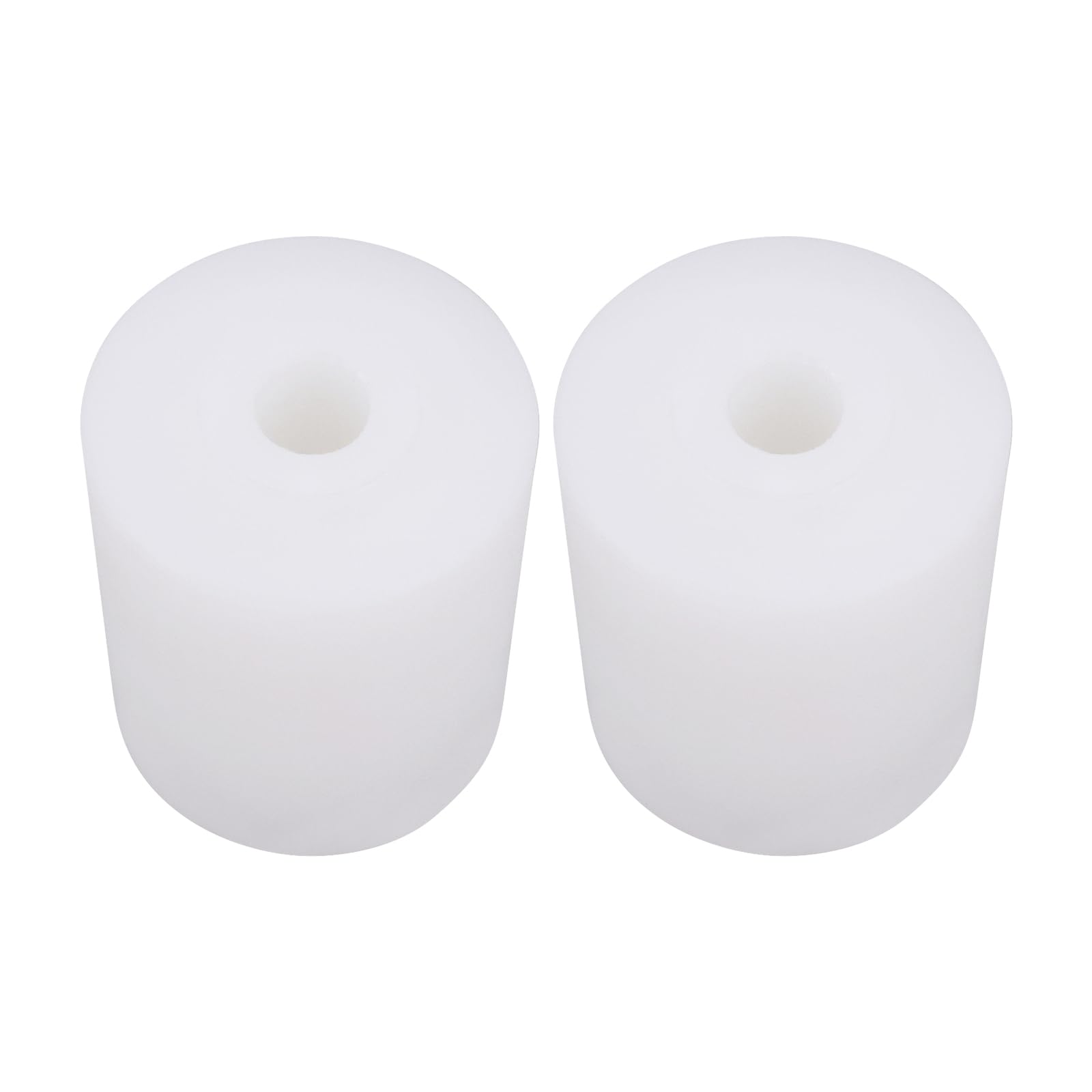 Lot de 2 roulements à rouleaux en plastique sans roulement à billes - 40 x 50 mm - Ouverture de 10 mm - Applicable aux rouleaux de guidage pour la fabrication de meubles