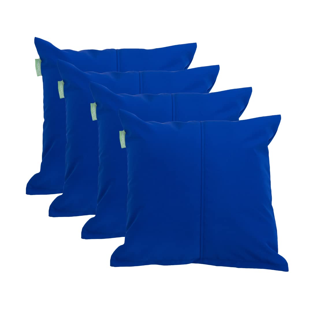 Gardenista Blue Large Garden Scatter Cushion | Water Resistant Hollowfibre Filled Outdoor Seating Furniture Pillow | Great For Patio Rattan Chairs | Comfy & Lightweight (4, )
