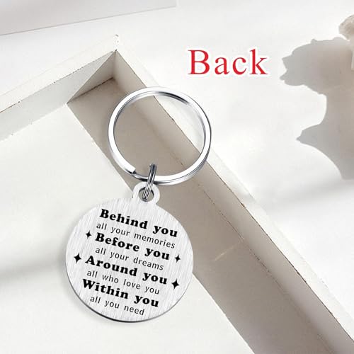 Image of Alotozo Norse Viking Keychain for Men Women - Compass, Tree of Life, Wolf, Odin, Ravens Mythology Gift for Birthday Christmas